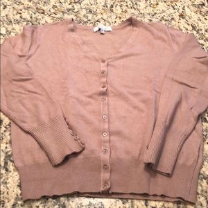 Sweater cardigan with cuff button details